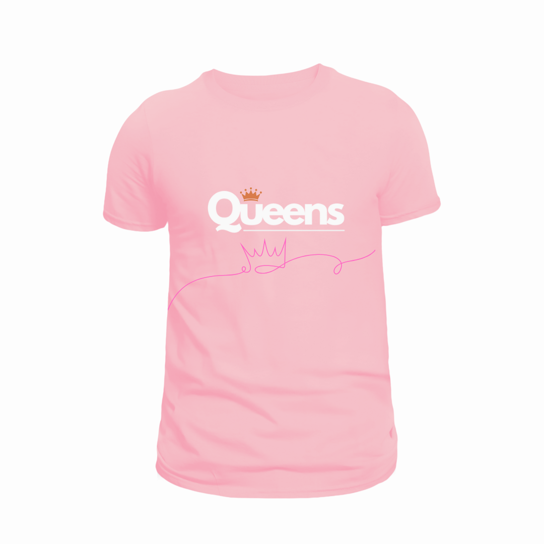 Polera Estampada Queens Rosado