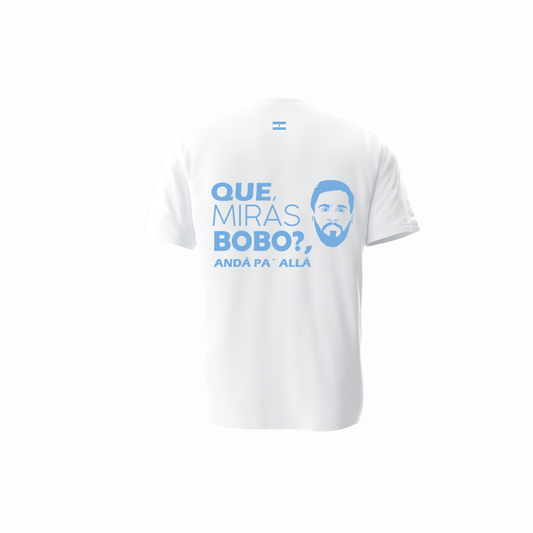 Polera Estampada Queens Blanco Messi