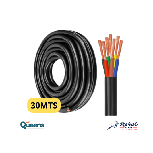 30 mts Rollo de Cable 7 vías para remolque 0.75mm