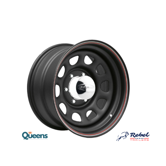 Llanta 15"x7" 6x139mm Negra Daytona