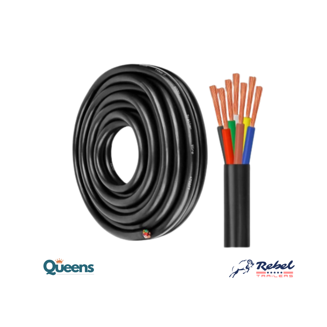 30 mts Rollo de Cable 7 vías para remolque 0.75mm