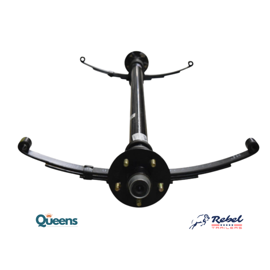 Eje Suspensión Ballesta 800 kg, Sin Freno 5x114