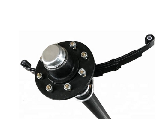 Eje Suspensión Ballesta 2500 kg, Sin Freno 8x165