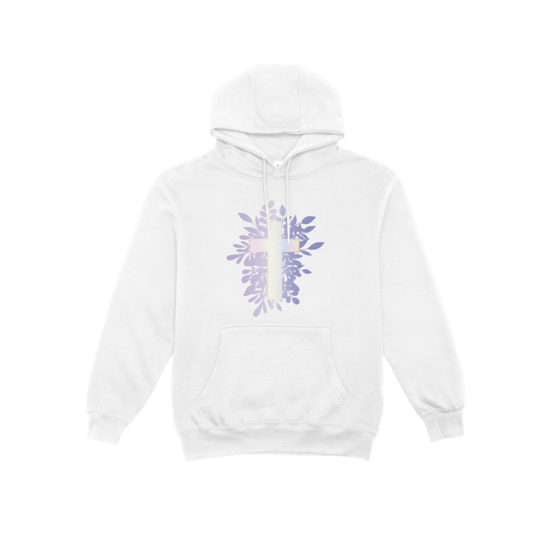 Poleron con Capucha Canguro Cruz Cristiano