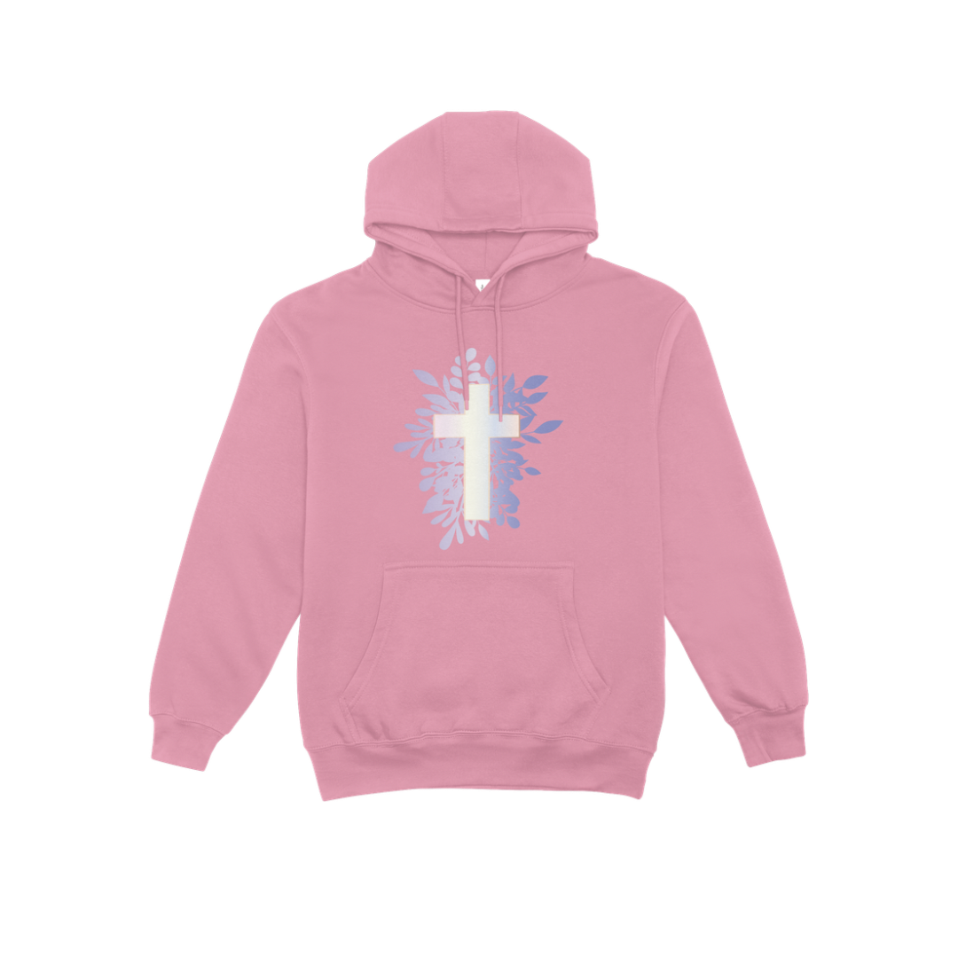 Poleron con Capucha Canguro Cruz Cristiano