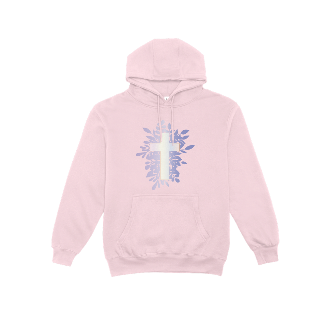 Poleron con Capucha Canguro Cruz Cristiano