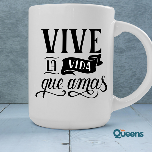 Tazon personalizado 16oz Vive la Vida