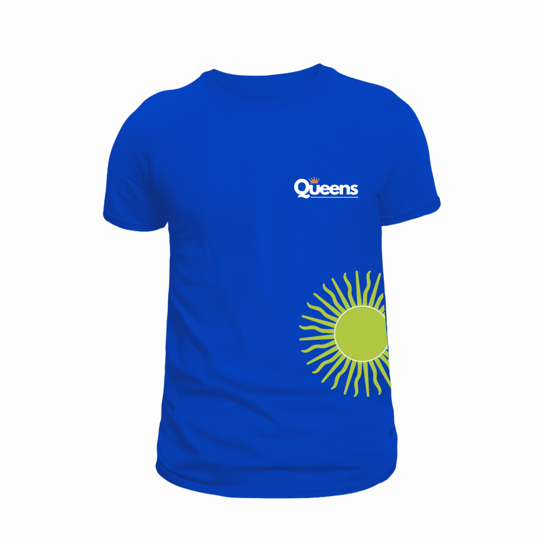 Polera Estampada Queens Azul Argentina